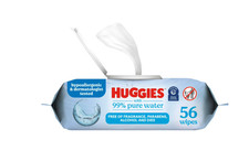 Huggies 99 Pure Water Unscented Wipes, 1 Flip-Top Packs, 56 Total Count 2pk
