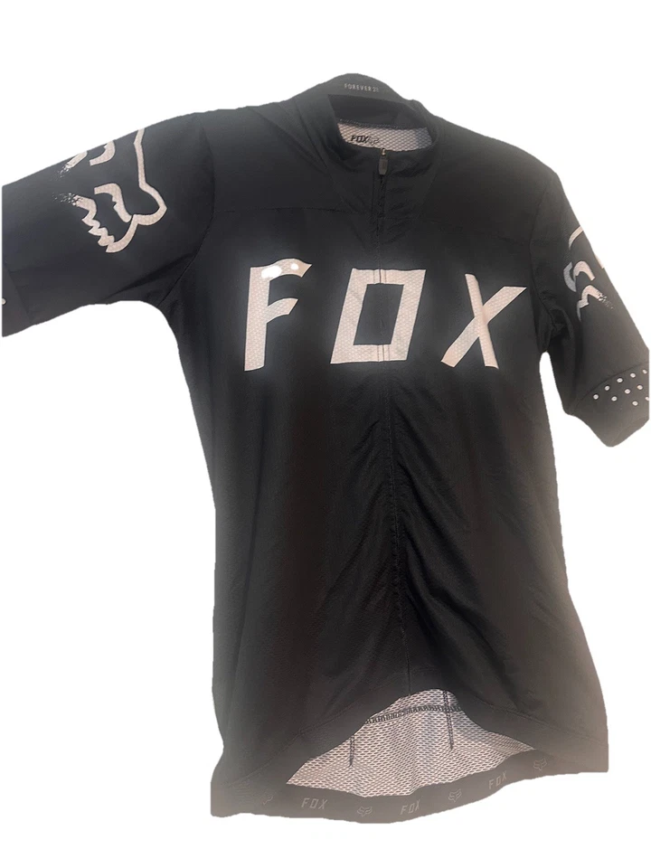 Camiseta de ciclismo Fox Ascent Pro usada para hombre blanca y negra mediana Foto 3 de 3