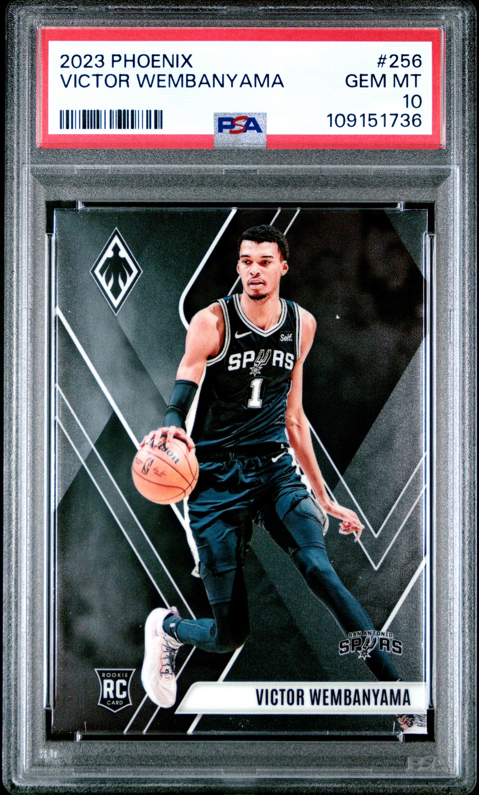 2023-24 Panini Phoenix #256 Victor Wembanyama PSA 10