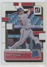 2022 Panini Donruss Rated Rookie Season Stat Line 185/358 Riley Adams #75 10il