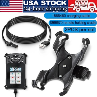 for Minn Kota 1866670 i-Pilot Link Remote Holding Cradle +1866460 Charging Cable