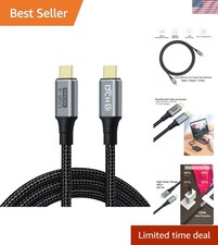 USB 4 Cable USB C to USB C 8K HD Display Video 40 Gbps Data Transfer 100W Fas...