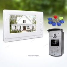 7inch Wired Video Security Door Phone Electric Lock Supported for Home Security