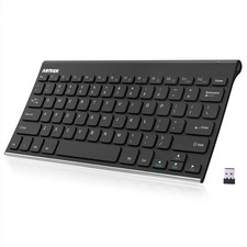 Teclado Inalambrico Con Mouse Integrado Tactil, 2.4G, Tama o ultra compacto,
