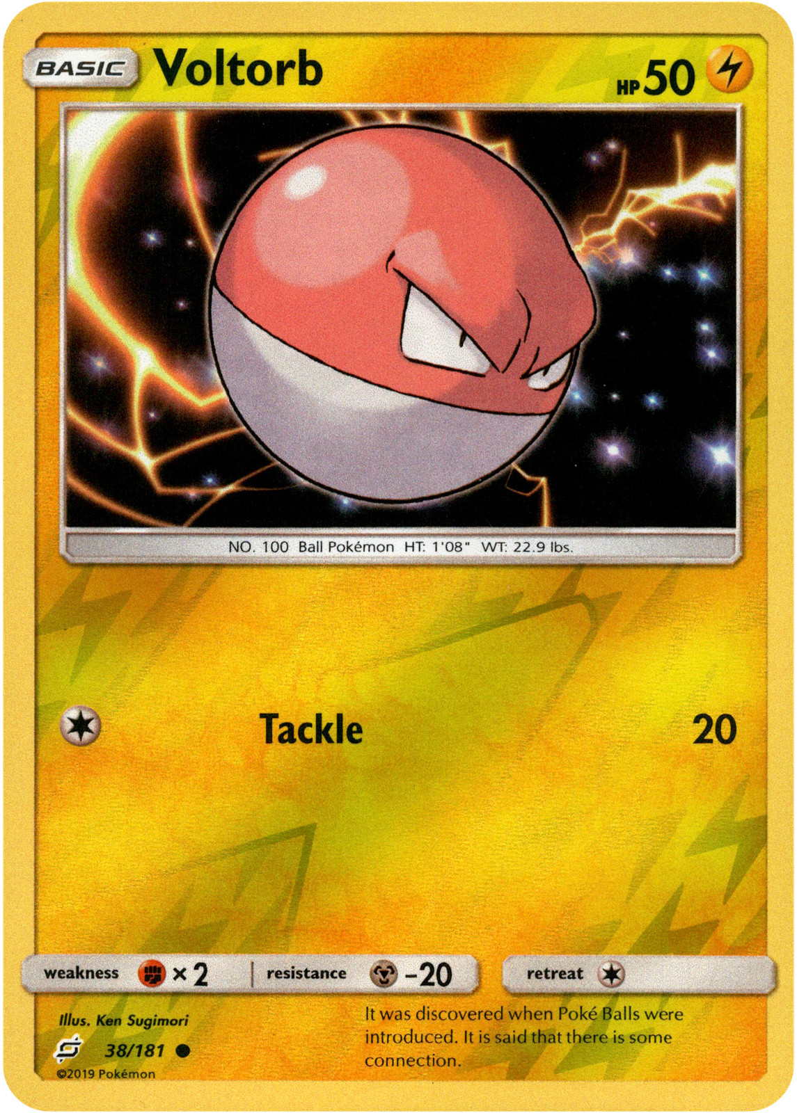 Voltorb - 38/181 - Team Up - Reverse Holo