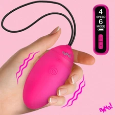 Bang!: Vibrating Silicone Egg with Digital Remote ---FREE SHIPPING!!!