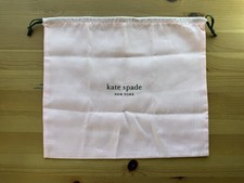 Kate Spade Dust Bag Pink - Black Logo 11.5" x 13.5"