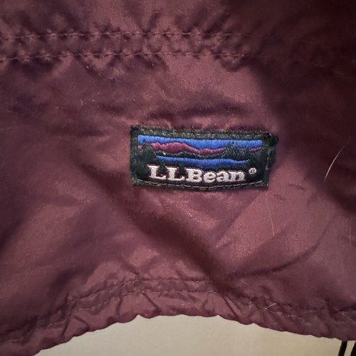 VTG LL Bean Jacket Anorak Windbreaker Hood Half-Zip Center Pocket Pullover Med - Picture 7 of 10