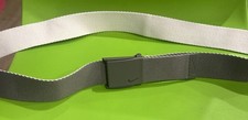 NIKE GOLF MEN'S SINGLE WEB BELT GREY ADJUSTABLE TO FIT UP TO SIZE 42 W40  472