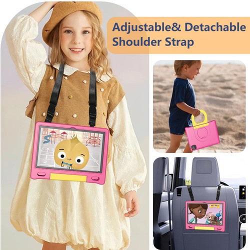 Kids Tablet with Strap, Android 14 Tablet for Kids 10 inch , Toddler Tablet O... - Picture 2 of 7