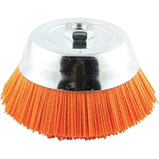 GRAINGER APPROVED 66252838688 Cup Brush,Wire 0.040" dia.,Nylon 443N96
