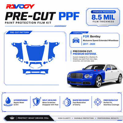 Precut PPF Clear Bra Kit For Bentley Mulsanne Speed Extended Wheelbase 2017-2020