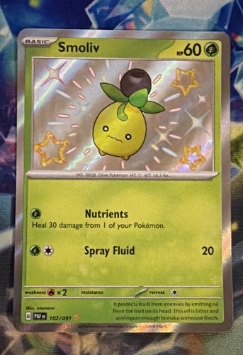 Smoliv 102/091 SV: Paldean Fates Holo