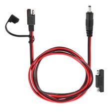 SAE to DC 5521 Male Adapter,5FT with Polarity Reverse Adapter Waterproof Cover