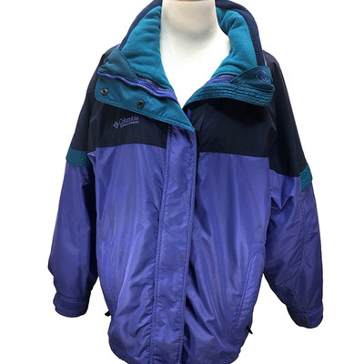 COLUMBIA ''Bugaboo''  Women's Large PURPLE Insulated 2 in 1 Heavy Winter Jacket