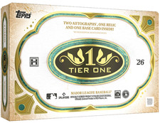 2026 TOPPS TIER ONE HOBBY BOX (2 AUTOs/1 RELIC) MLB Baseball New Presale QTY