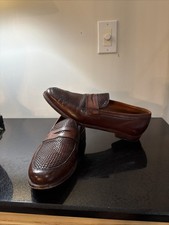 Men's Brown Leather Loafers Size 12M Allen Edmond