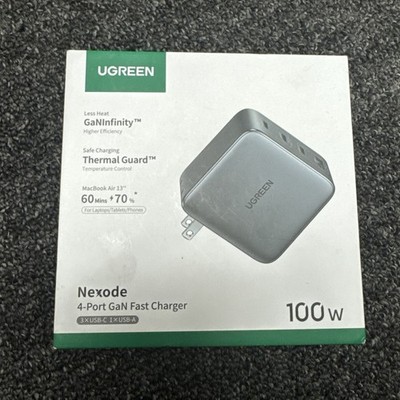 UGREEN Nexode 100W USB C Charger Block, 4-Port GaN Charger CD226 - New
