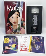 Mulan VHS 1999 Disney Video Tape Masterpiece Inserts VTG Clamshell Nearly New