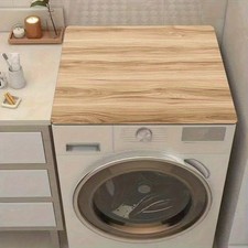 Counter Protector Mat - Absorbent Light Wood Cover for Washing Machine - Modern