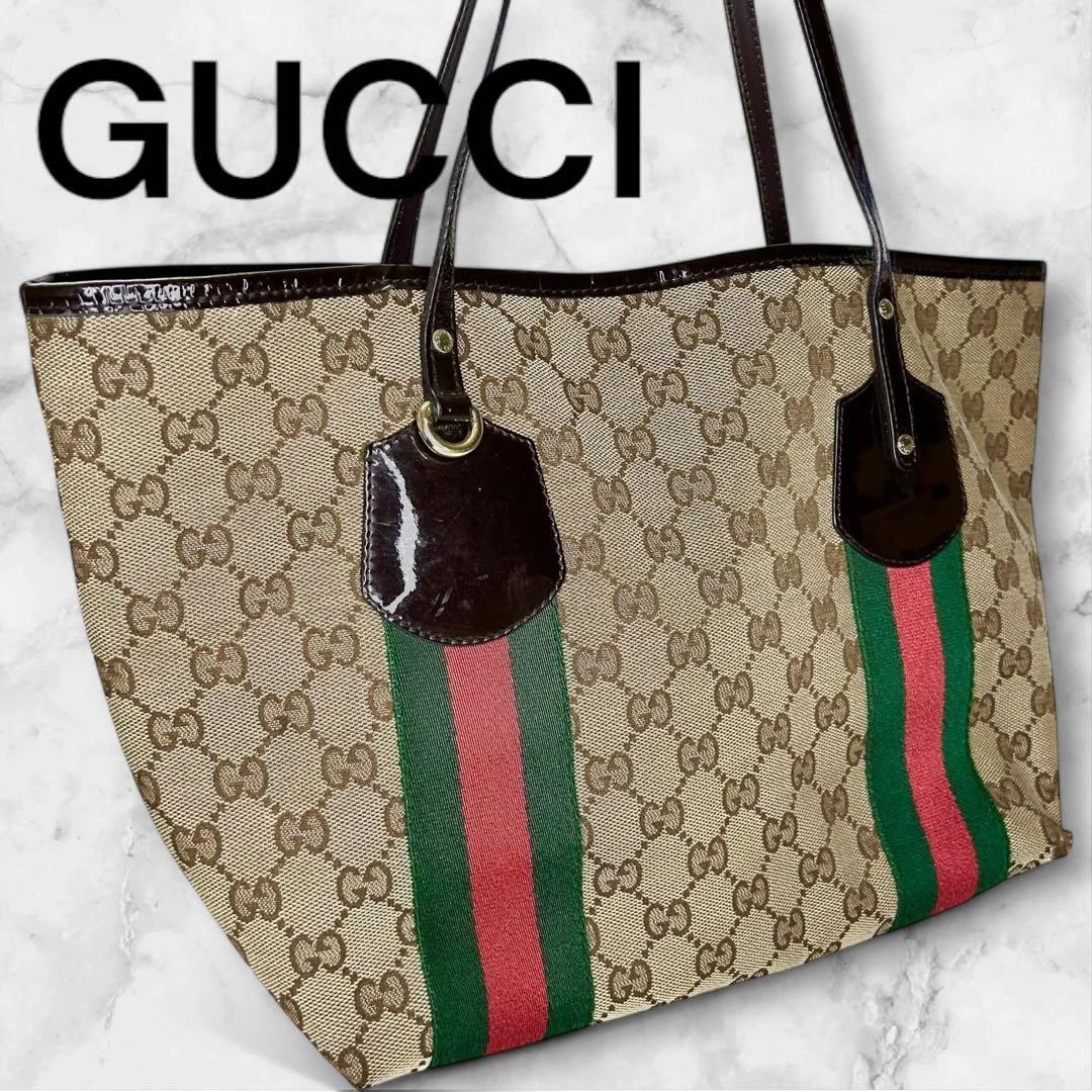 Sac à main fourre tout Gucci ligne sherry gg toile créateur sac à main luxe mode