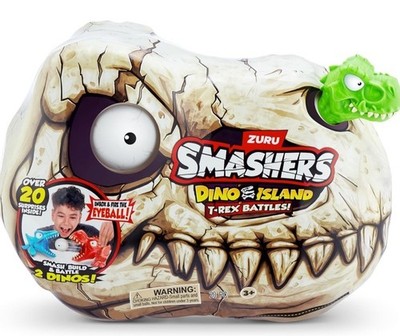 Zuru Smashers Dino Island T-Rex Battles New SEALED 20+ Surprises Green