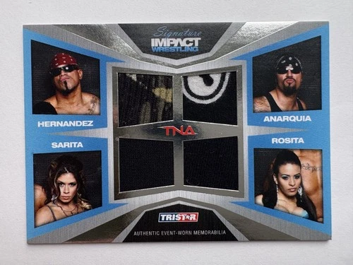 Zelina Vega Rosita: 2011 Tristar TNA Signature Impact Quad Memorabilia Slvr /199