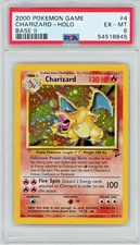 2000 Pokemon Game Base II Charizard 4/130 Holo PSA 6