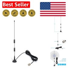 High-Performance VHF UHF Police Scanner Antenna with Magnetic Base  BNC Male