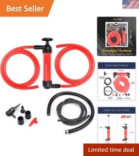 Universal Fuel Transfer Pump Kit - Efficient 3-in-1 Siphon for Vehicles and More