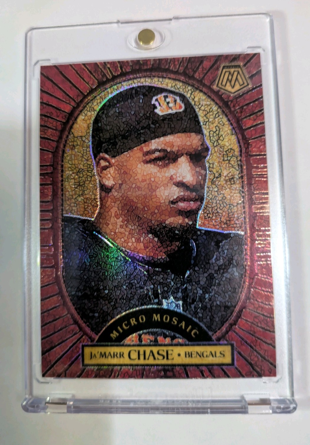 2025 NFL Mosaic Jamarr Chase Micro Mosaic SSP Case Hit