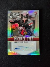 2015 Panini Prizm Collegiate Draft Picks Michael Dyer #225 Silver Prizm (AU, RC)
