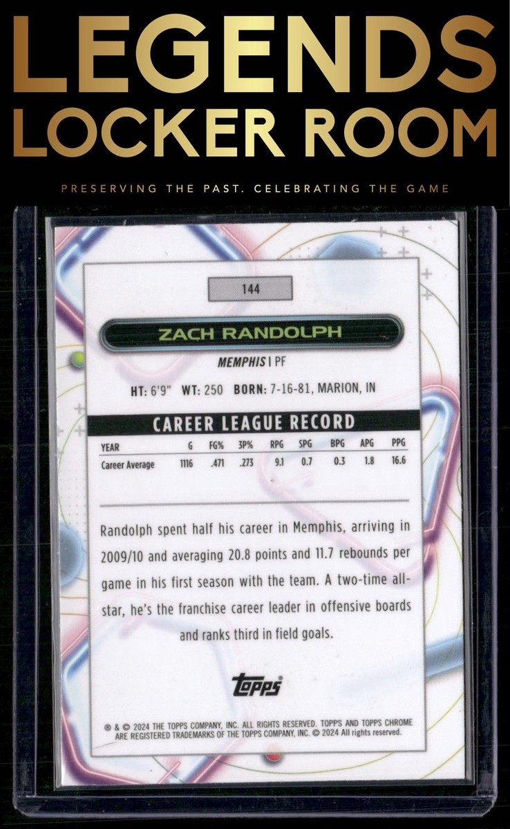 2023-24 Topps Chrome Cosmic #144 Zach Randolph | eBay