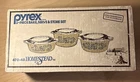 Unopened Pyrex 3-Piece Bake, Serve, Store Set, Homestead 470-48