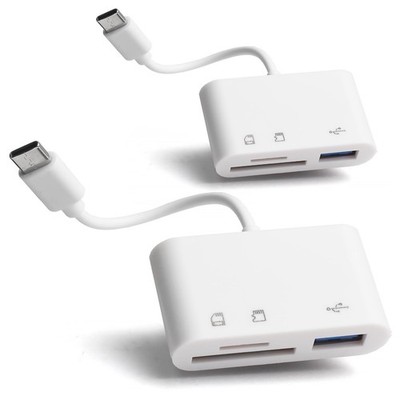[2 Pack] SD Card Reader for Android, Micro SD Card to USB Adapter USB C SD Card