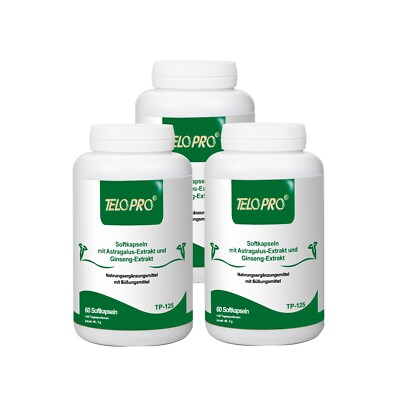 TeloPro  Proprietary Blend Nährungsergängzungsmittel 60 Softkapseln (3 bottels)