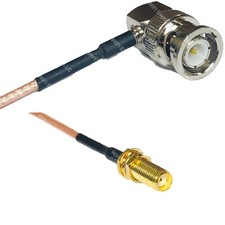 RG316 BNC MALE ANGLE to SMA Female Long RF Cable Rapid-SHIP LOT