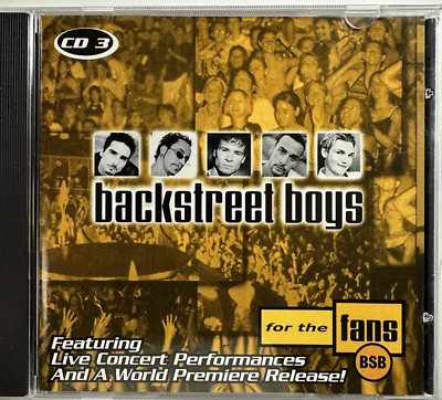   Backstreet Boys For The Fans Exclusive Rare CD 3 Live Concert & RARE CONTENT