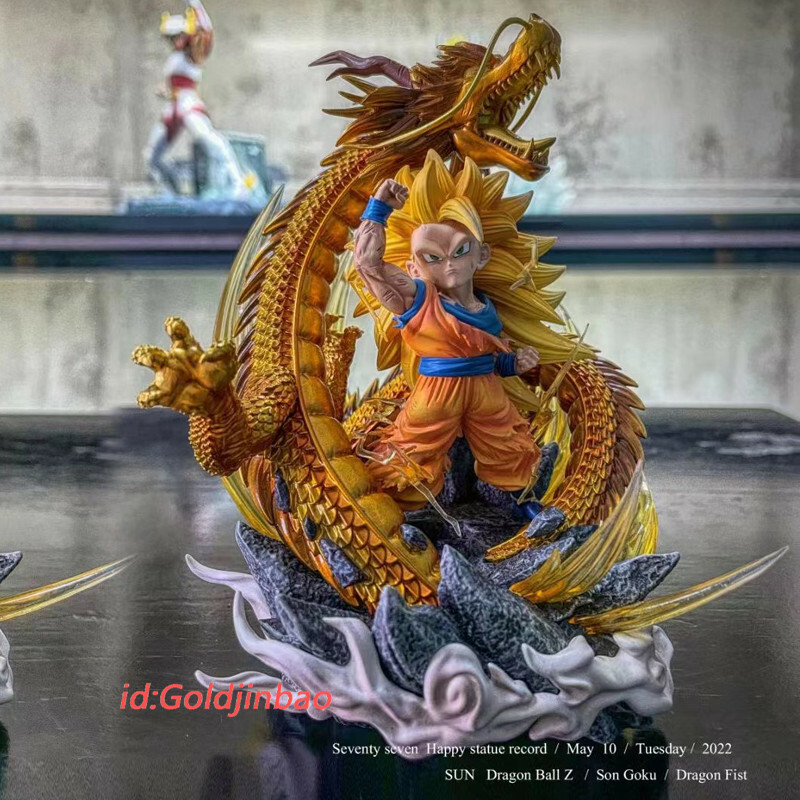 ショコShanhe-Studio孫悟空 Sun Studio Super Saiyan 3 Goku Resin Model Shenron SD Scale