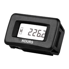 AC/DC Powered Digital Maintenance Hour Meter Motorcycle Hour Meter for Mowers