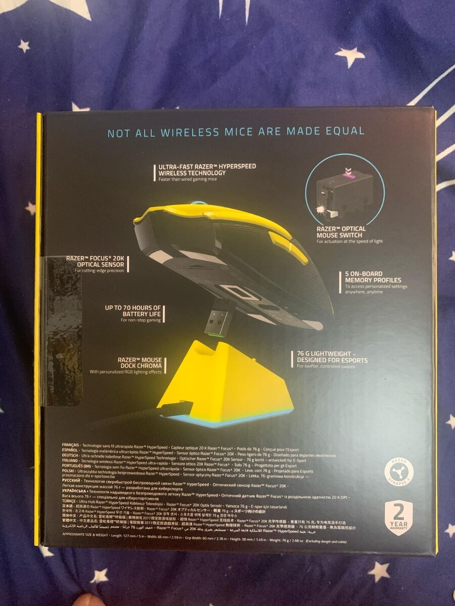Razer Viper Ultimate Cyberpunk 2077 Edition Wireless Gaming Razer Viper Ultimate Cyberpunk 2077 Edition Wireless Gaming
