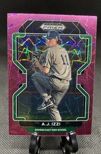 2022 Panini Prizm Draft Picks Neon Pink Velocity ￼#126 A.J. Izzi - Mariners