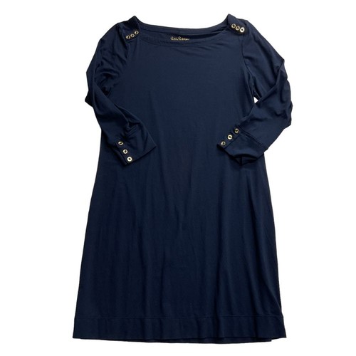 Abito vestito Lilly Pulitzer Sophia UPF 50+ Sophie taglia L blu bottoni decorativi - Foto 8 di 16