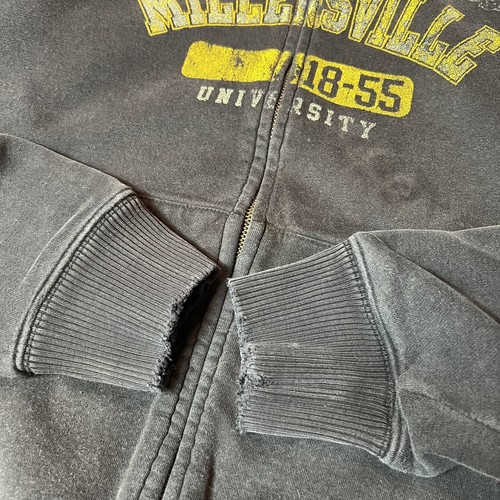 Vintage Y2K Millersville University Sherpa Lined Zip Up Hoodie Sweatshirt Small - Picture 3 of 10