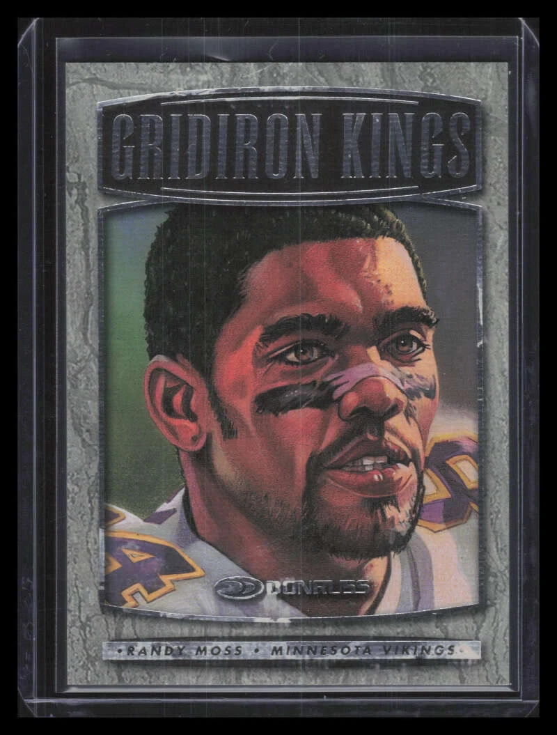 1999 Donruss Gridiron Kings Canvas gk1 Randy Moss 58/500