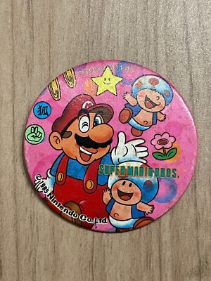 Japanese Menko Super mario bros Vintage Toad Card Collectible