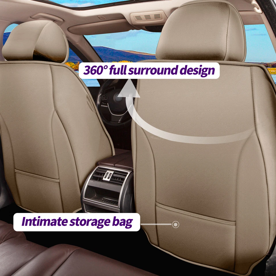 For Infiniti QX30 2017-2019 Car 5-Seat Covers Premium Fuax Leather Cushion Pad Foto 2 de 4