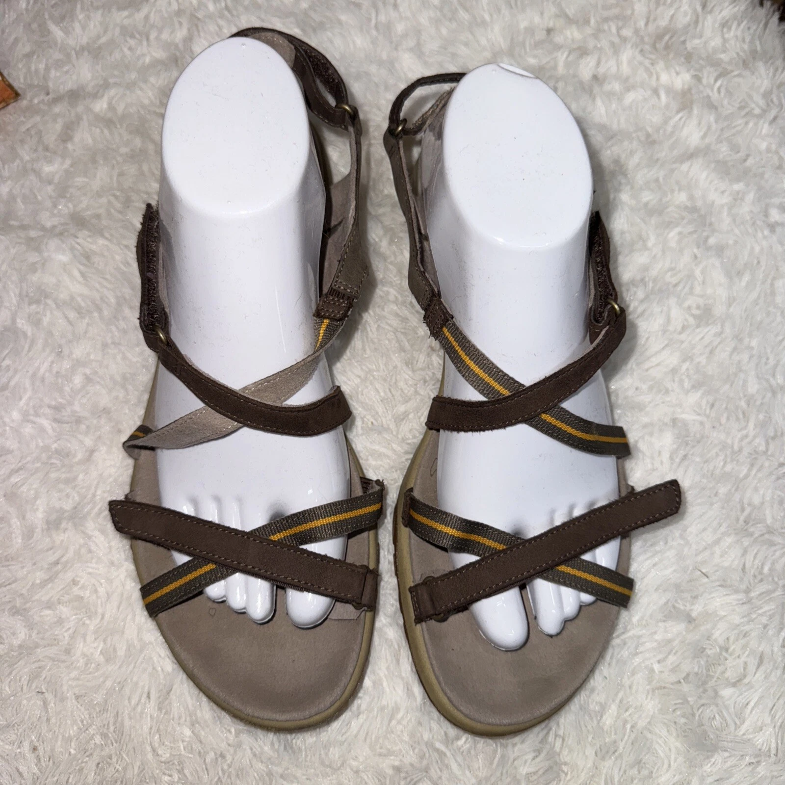 ECCO Sandali Donna 41 Kawaii Cinturino Croce Sport Espresso Argilla Scura Fanta