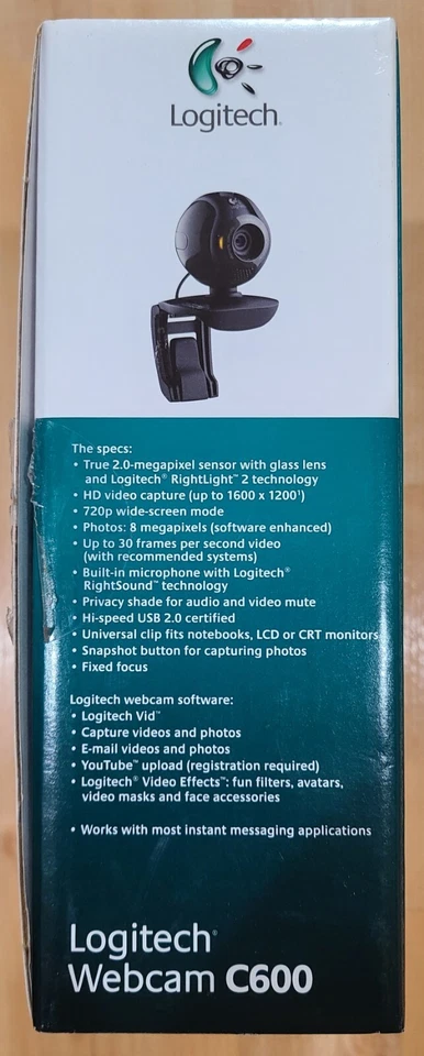 Logitech Webcam C600 HD Video Capture 2mp Sensor 8mp Photos -  NEW Open Box - Image 4 of 4