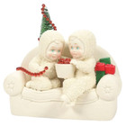 ✤ New Dept 56 Snowbabies Figurine Stringing Cranberry Beads Christmass Tree